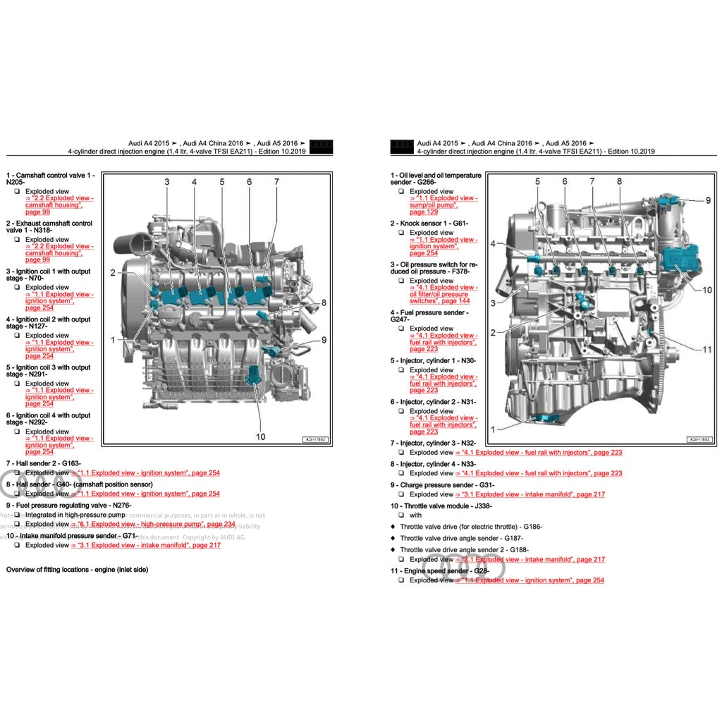 Audi A4 B9 2016-2024 Full Manual Set – Repair & Maintenance Manual - page 9