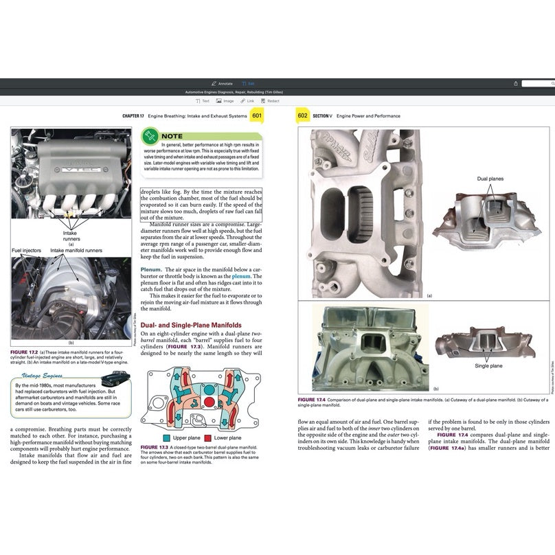 Automotive Engines: Diagnosis, Repair, Rebuilding - Tim Gilles (Ed. 2018) - page 9