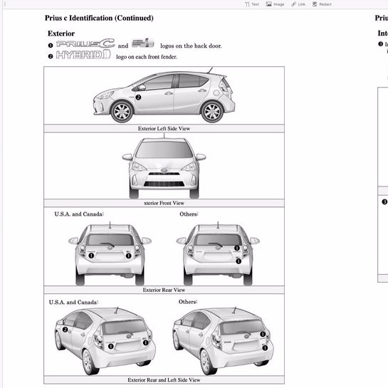 Toyota PRIUS-C NHP10 2012-2019 Full Manual Set – Repair & Maintenance Manual - page 2
