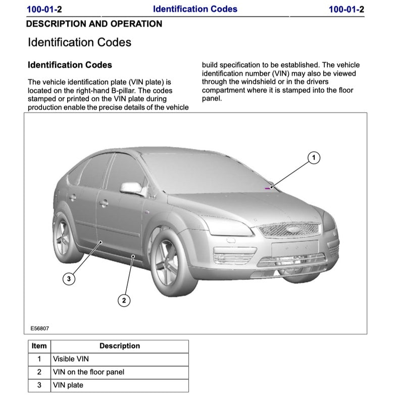 Ford FOCUS ST MK2 C307 2005-2010 Full Manual Set – Repair & Maintenance Manual - page 2