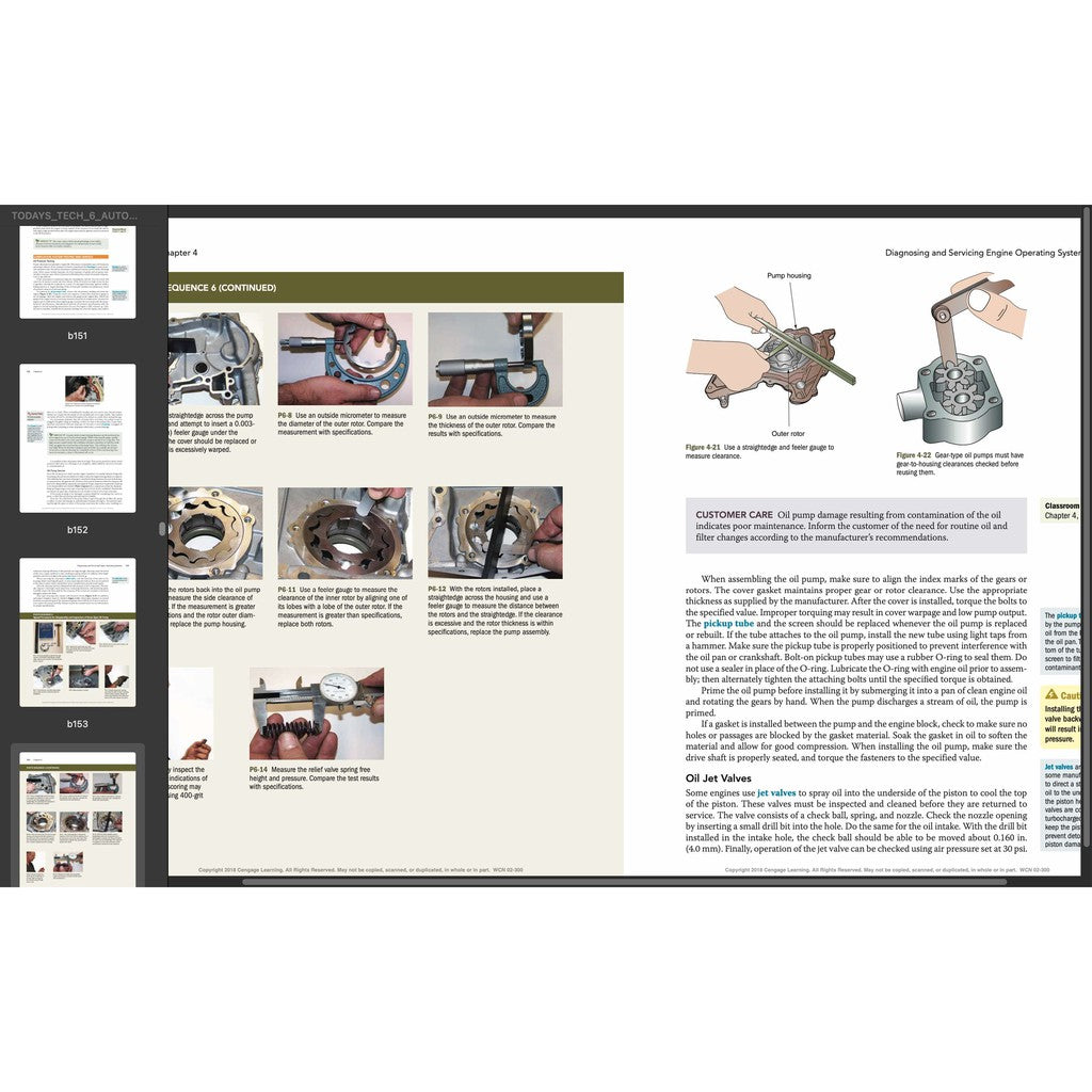 TODAY'S TECHNICIAN: AUTOMOTIVE Engine Repair & REBUILDING - TRAINING & Workshop Manual - page 2