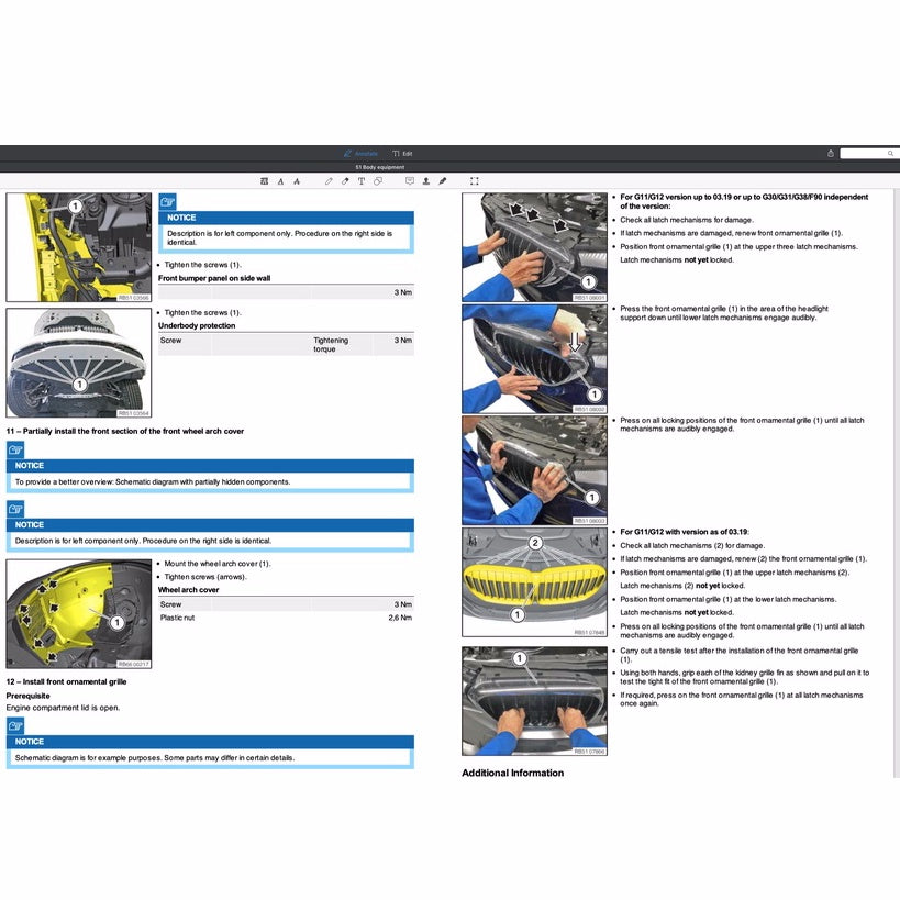 BMW 5 Series G30 530e 2017-2022 Full Manual Set – Repair & Maintenance Manual - page 8