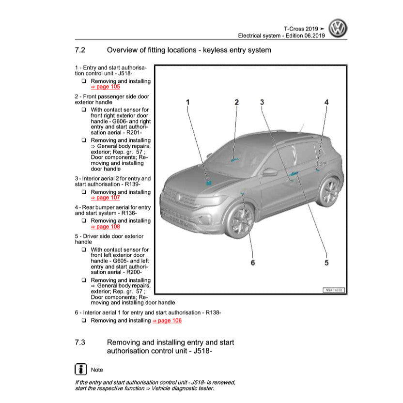 VW T-CROSS C11 2019+ Full Manual Set – Repair & Maintenance Manual - page 8