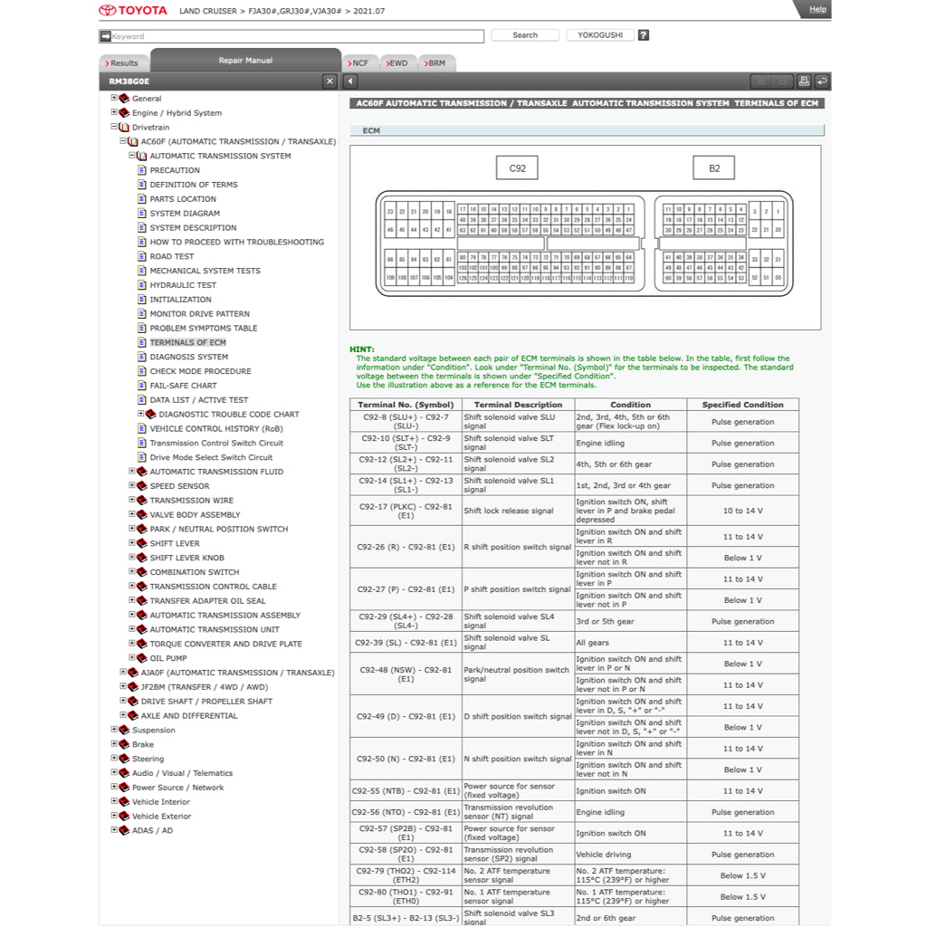 Toyota LAND CRUISER J300 2021+ Full Manual Set – Online Repair & Maintenance Manual - page 7