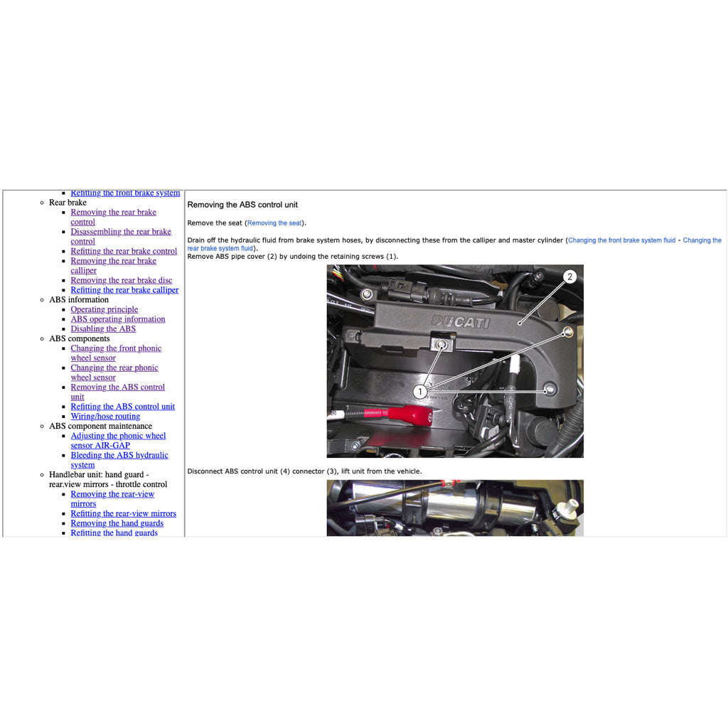 Ducati MULTISTRADA 1200S 2013-2014 Full Manual Set – Repair & Maintenance Manual and Spare Parts Catalog and User Handbook - page 3