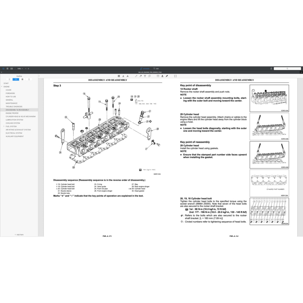 Nissan UD Diesel Engine FE6 / FE6A / FE6B / FE6T / FE6TA Service Repair Manual - page 3
