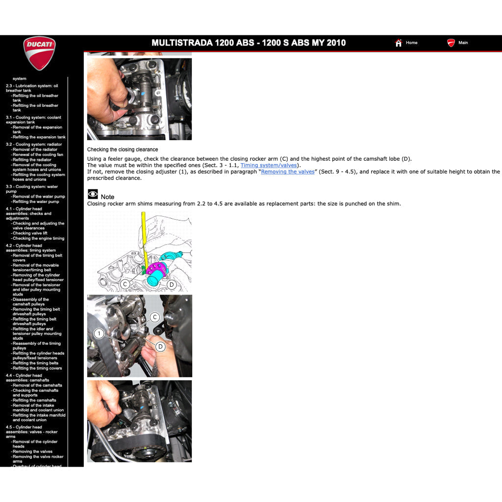 Ducati MULTISTRADA 1200S 2010-2012 Full Manual Set – Repair & Maintenance Manual and Spare Parts Catalog and User Handbook - page 3