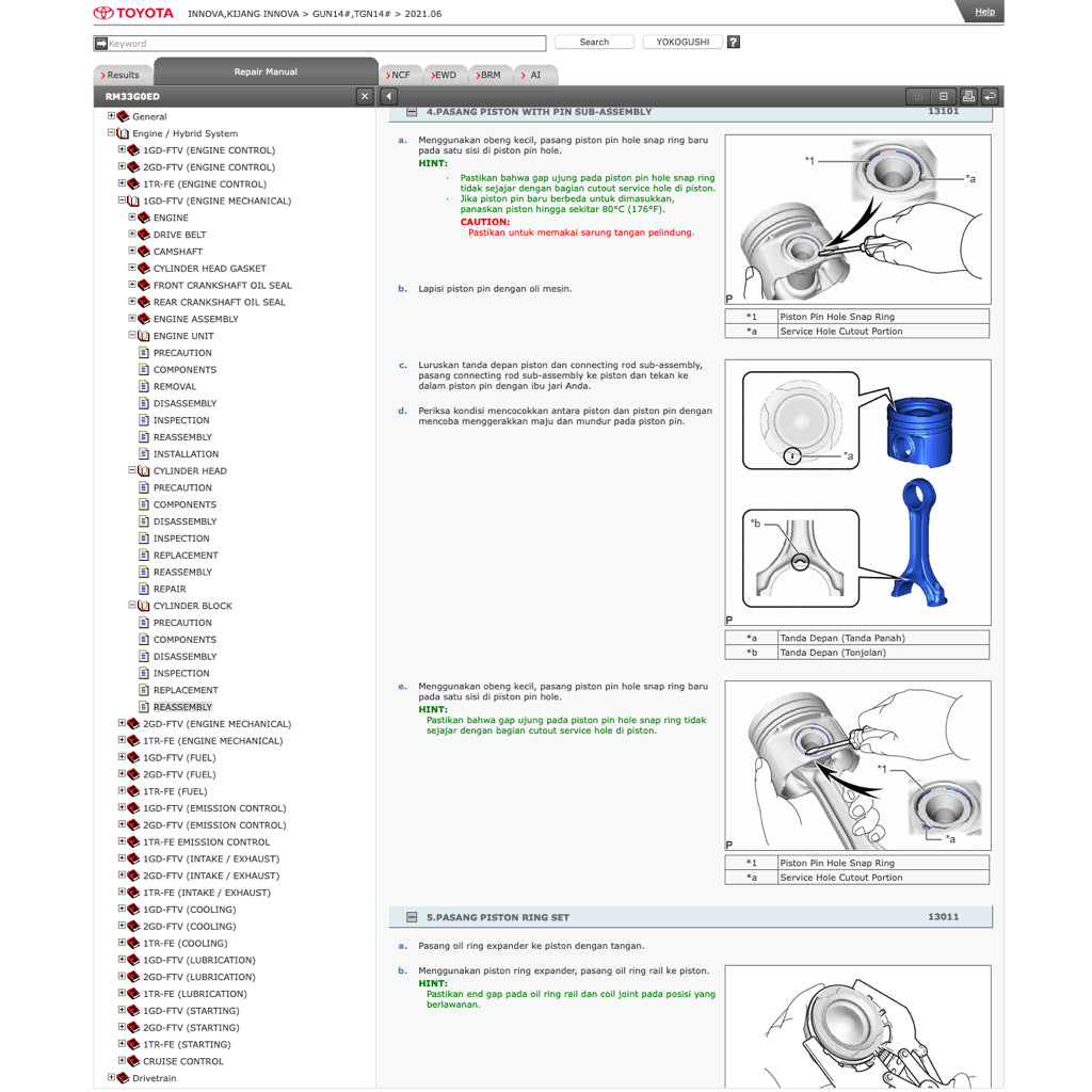 Toyota INNOVA KIJANG TGN/GUN140 2015-2023 Full Manual Set – Online Repair & Maintenance Manual - page 5