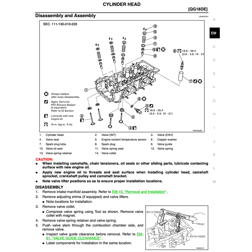 Nissan SENTRA / SUNNY B15 1999-2006 Full Manual Set – Repair & Maintenance Manual - page 9