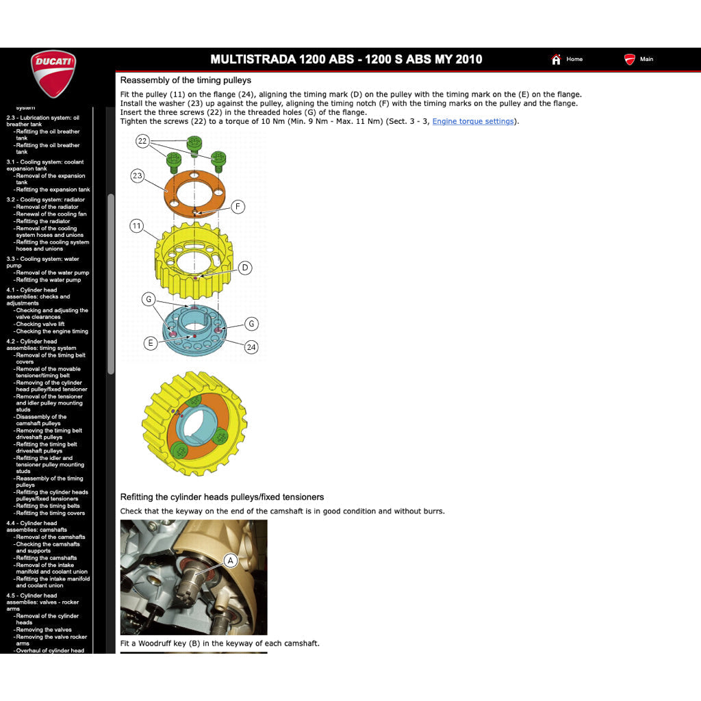 Ducati MULTISTRADA 1200S 2010-2012 Full Manual Set – Repair & Maintenance Manual and Spare Parts Catalog and User Handbook - page 5