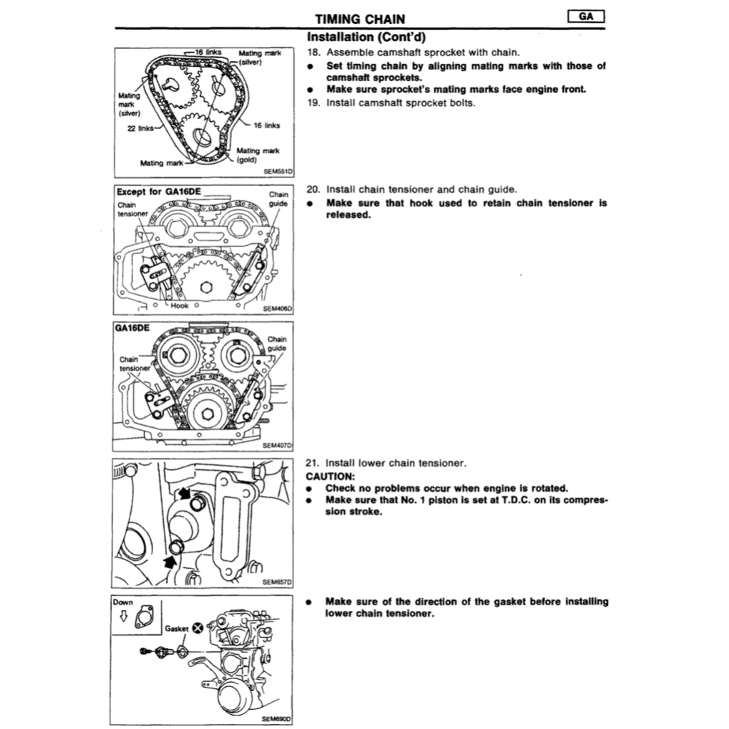 Nissan SENTRA / SUNNY B13/N14 1990-1995 Full Manual Set – Repair & Maintenance Manual - page 7