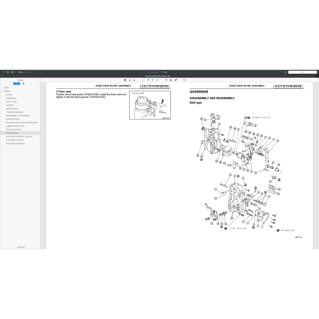 Nissan UD Diesel Engine FE6 / FE6A / FE6B / FE6T / FE6TA Service Repair Manual - page 9