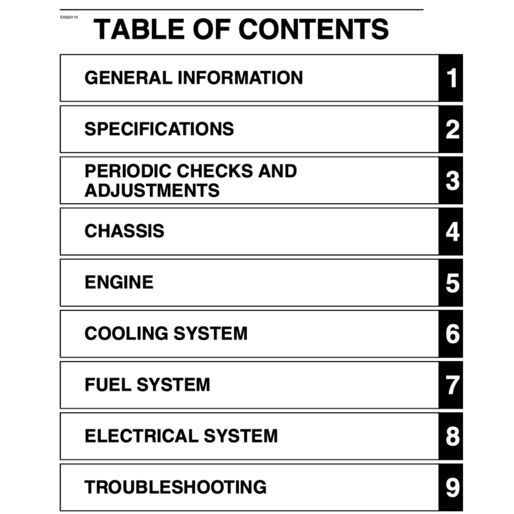 Yamaha YZF-R6 V Full Manual Set – (2006-2007) Repair & Maintenance Manual and Spare Parts Catalog and User Handbook - page 2