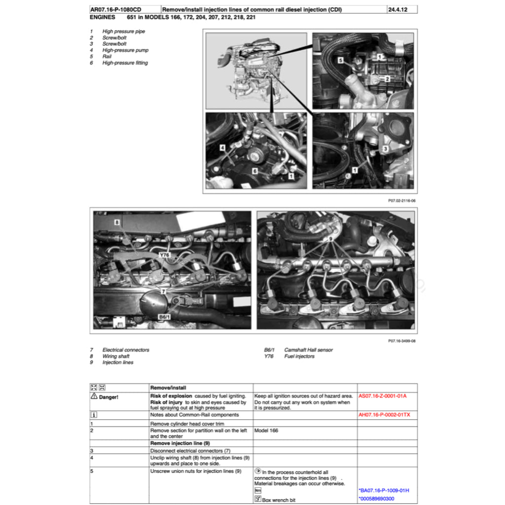Mercedes-Benz Engine OM651 Service Repair Manual - page 3