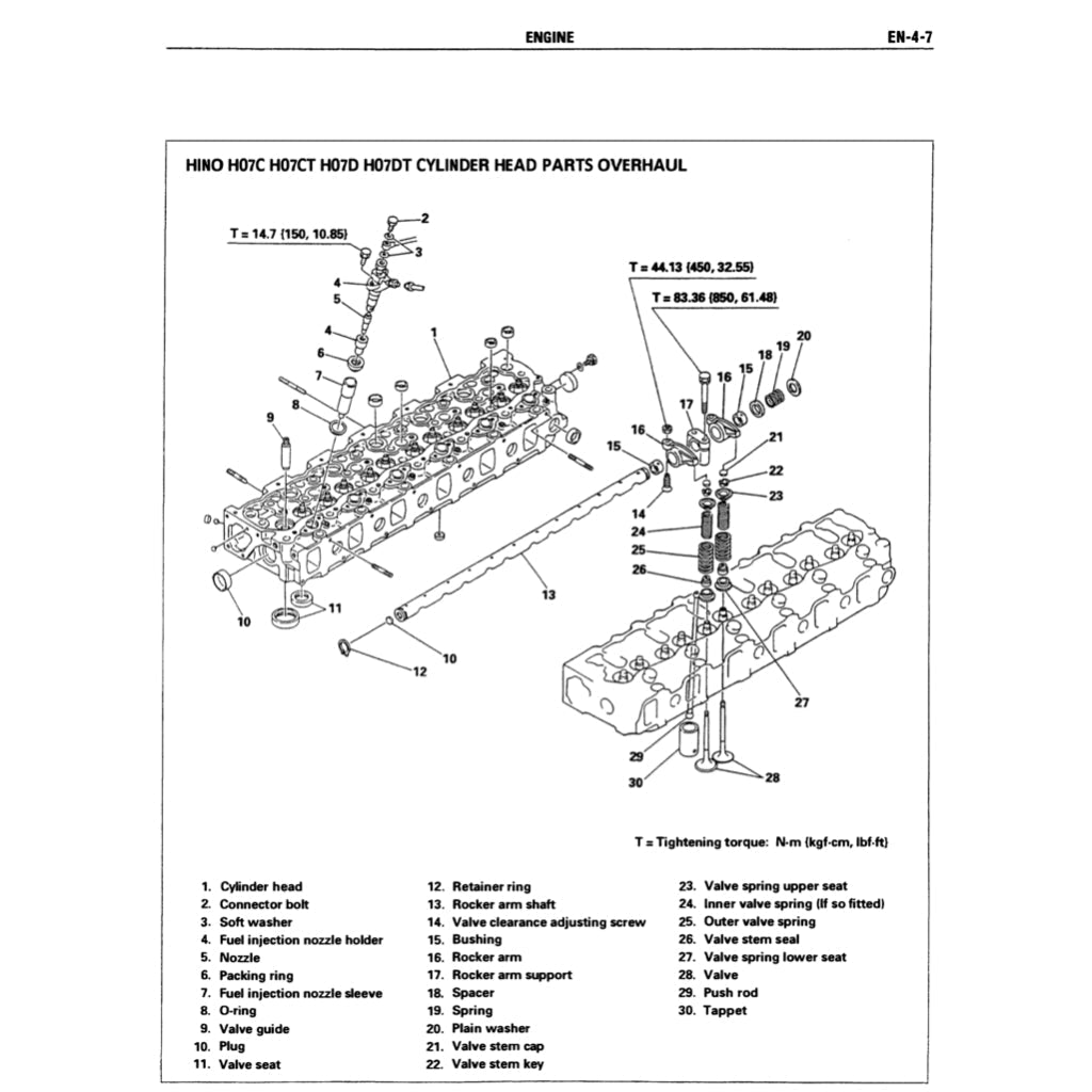 HINO Engine H07D /H07D-T Workshop Service Repair Manual - page 2