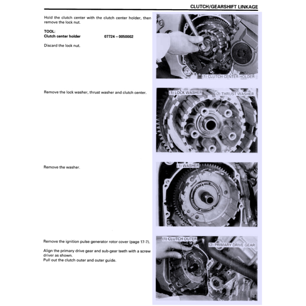 Honda CBR900RR FIREBLADE 1996-1998 Full Manual Set – Repair & Maintenance Manual and Spare Parts Catalog and User Handbook - page 9
