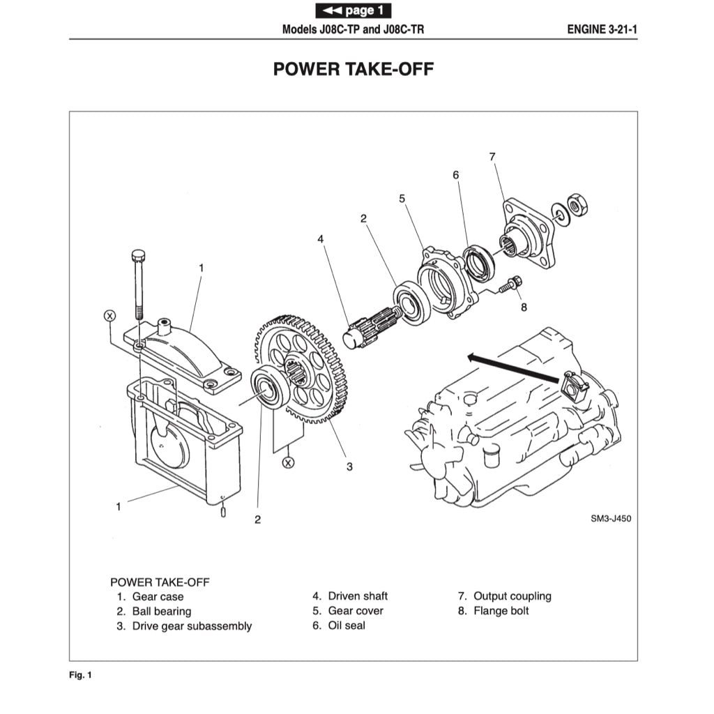 HINO Engine J08C-TP/TR Workshop Service Repair Manual - page 8