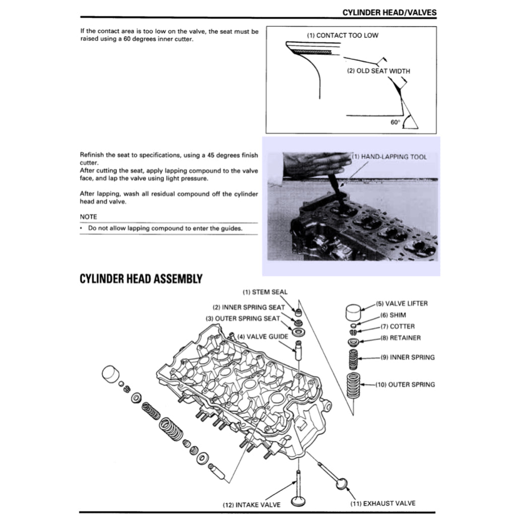 Honda CBR900RR FIREBLADE 1996-1998 Full Manual Set – Repair & Maintenance Manual and Spare Parts Catalog and User Handbook - page 7