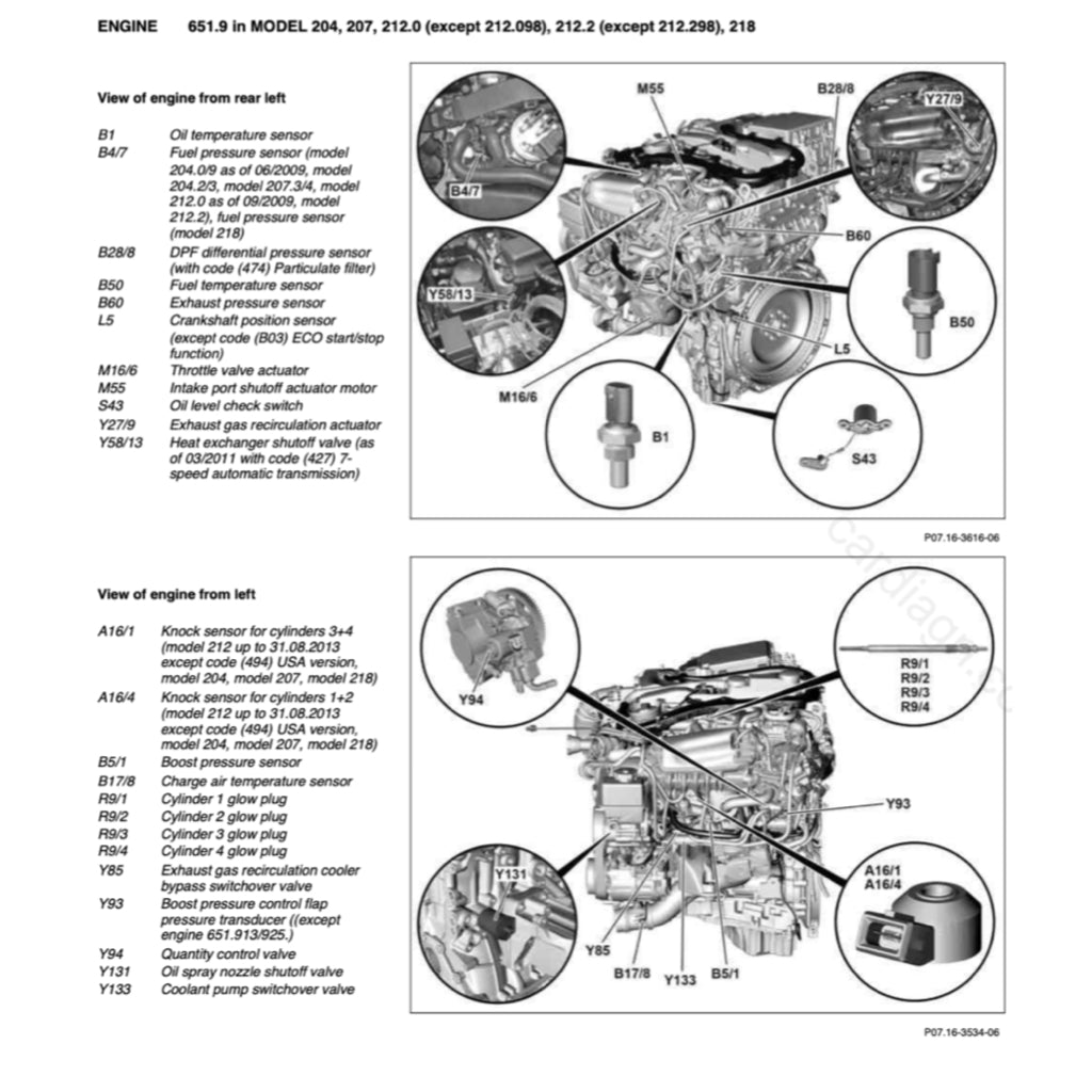 Mercedes-Benz Engine OM651 Service Repair Manual - page 8