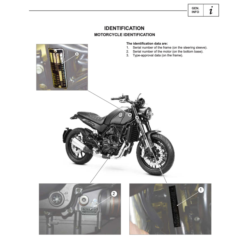 BENELLI LEONCINO BJ500 2017-2022 Full Manual Set – Repair & Maintenance Manual and Spare Parts Catalog and User Handbook - page 2