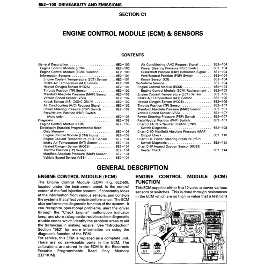Isuzu TROOPER UX 1994-1997 Full Manual Set – Repair & Maintenance Manual - page 6