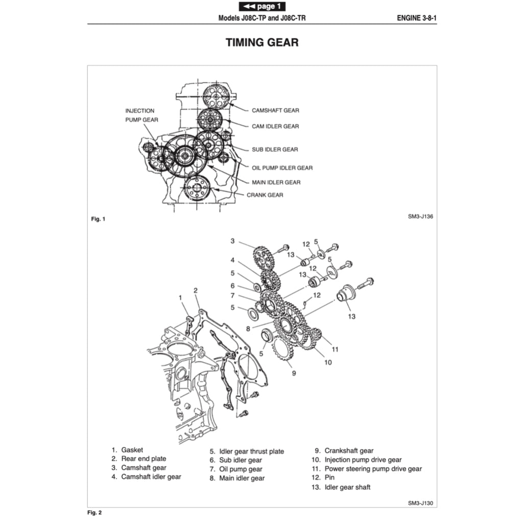 HINO Engine J08C-TP/TR Workshop Service Repair Manual - page 4