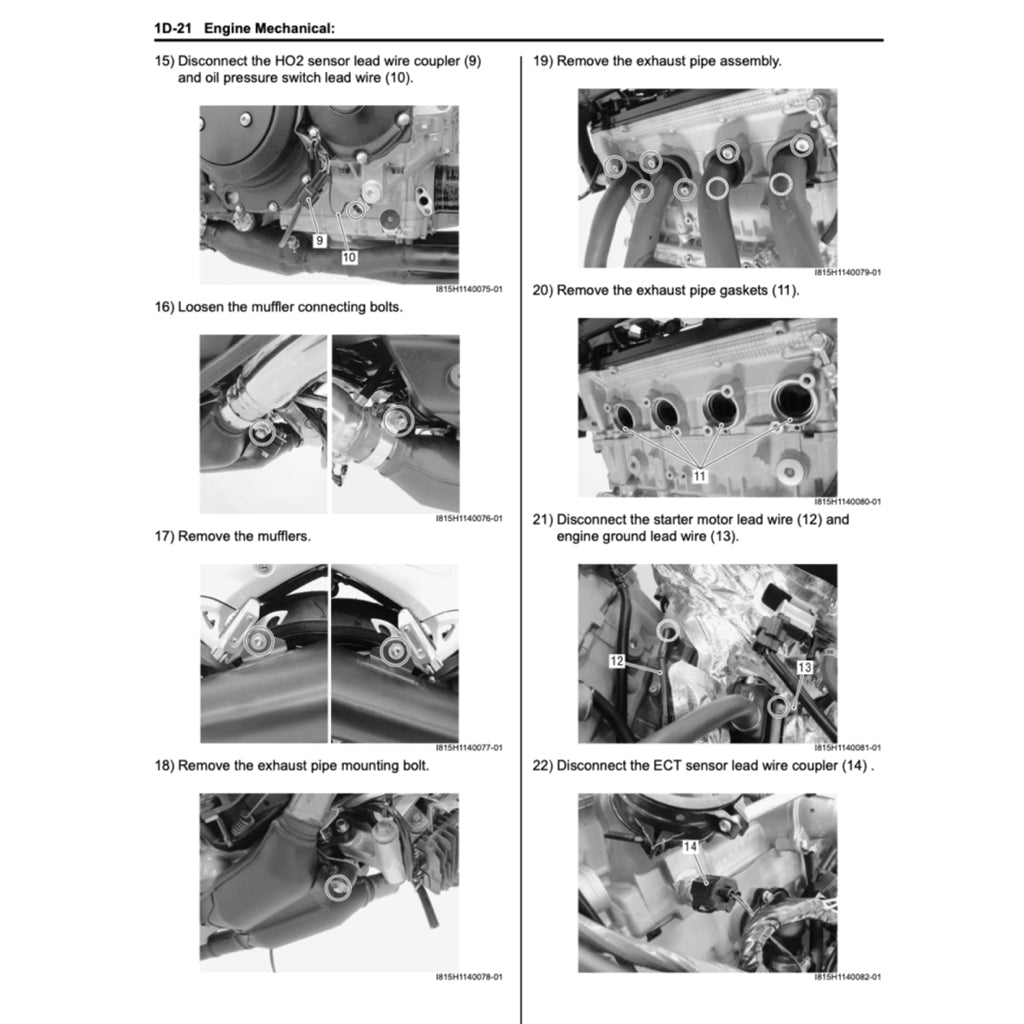 Suzuki HAYABUSA GSX1300R/RR 1999-2022 Full Manual Set – Repair & Maintenance Manual and Spare Parts Catalog and User Handbook - page 7