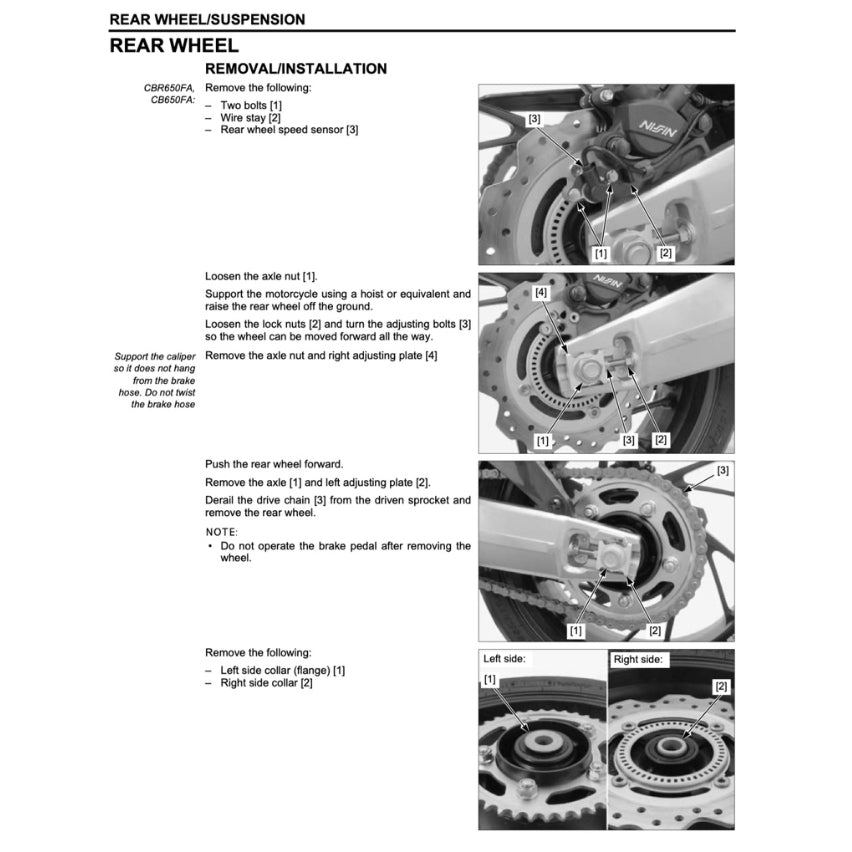 Honda CB650F 2014-2017 Full Manual Set – Repair & Maintenance Manual and Spare Parts Catalog and User Handbook - page 7