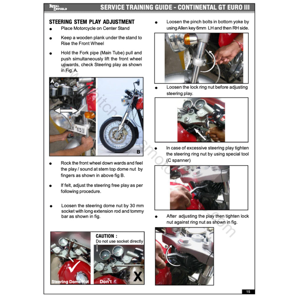Royal Enfield CONTINENTAL GT 535 2013-2016 Full Manual Set – Repair & Maintenance Manual and Spare Parts Catalog and User Handbook - page 3
