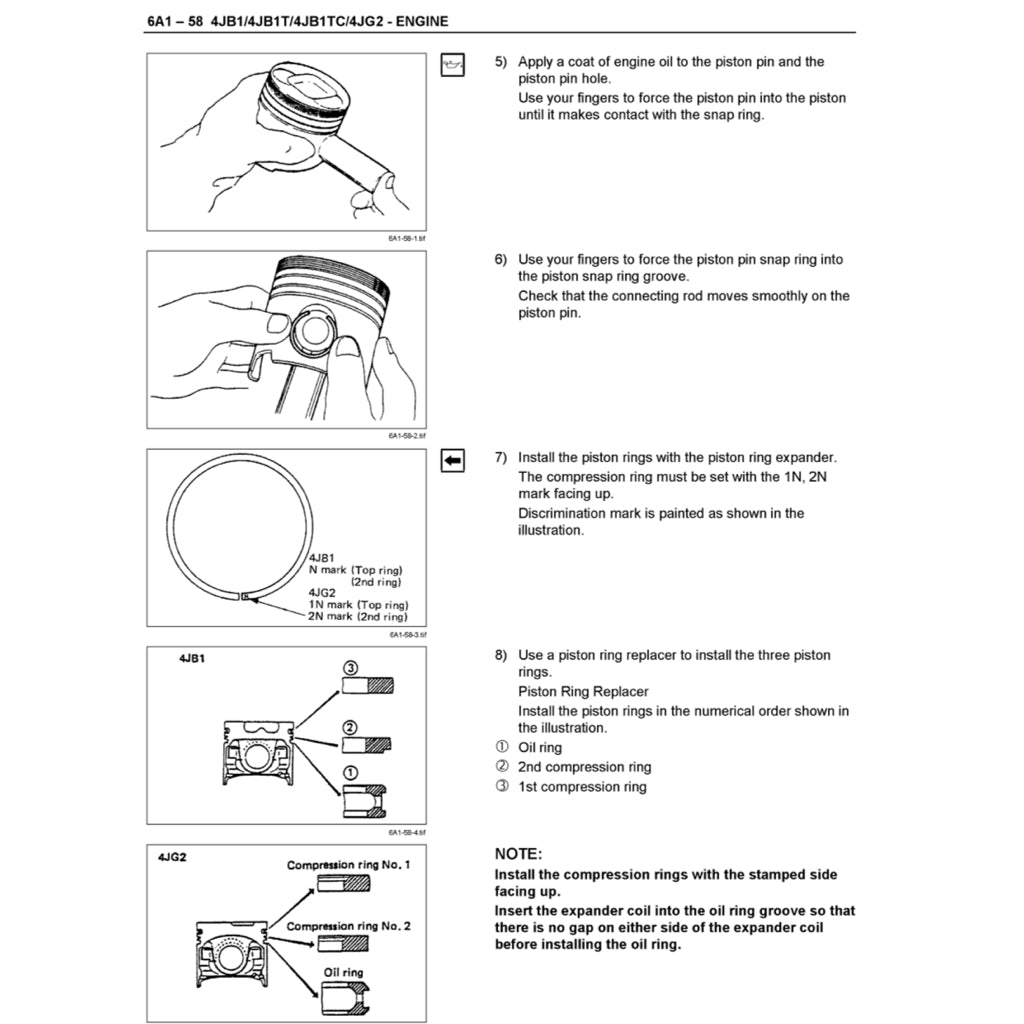 Isuzu Engine 4J Series B1/B1T/B1TC/G2 Full Manual Set – Repair & Maintenance Manual - page 4
