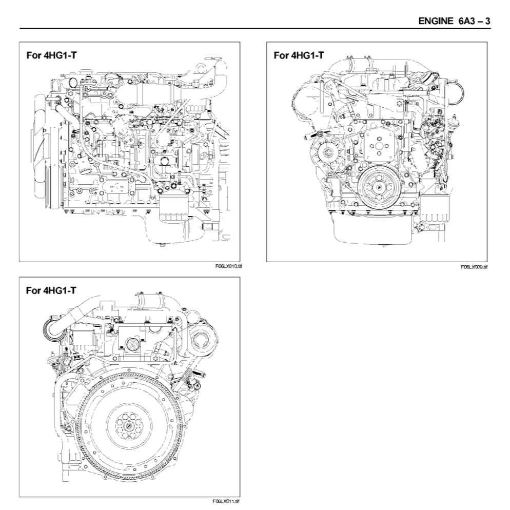 Isuzu Engine 4H Series 4HF1/G1/G1T/EI-T/EI-TC Full Manual Set – Repair & Maintenance Manual - page 4