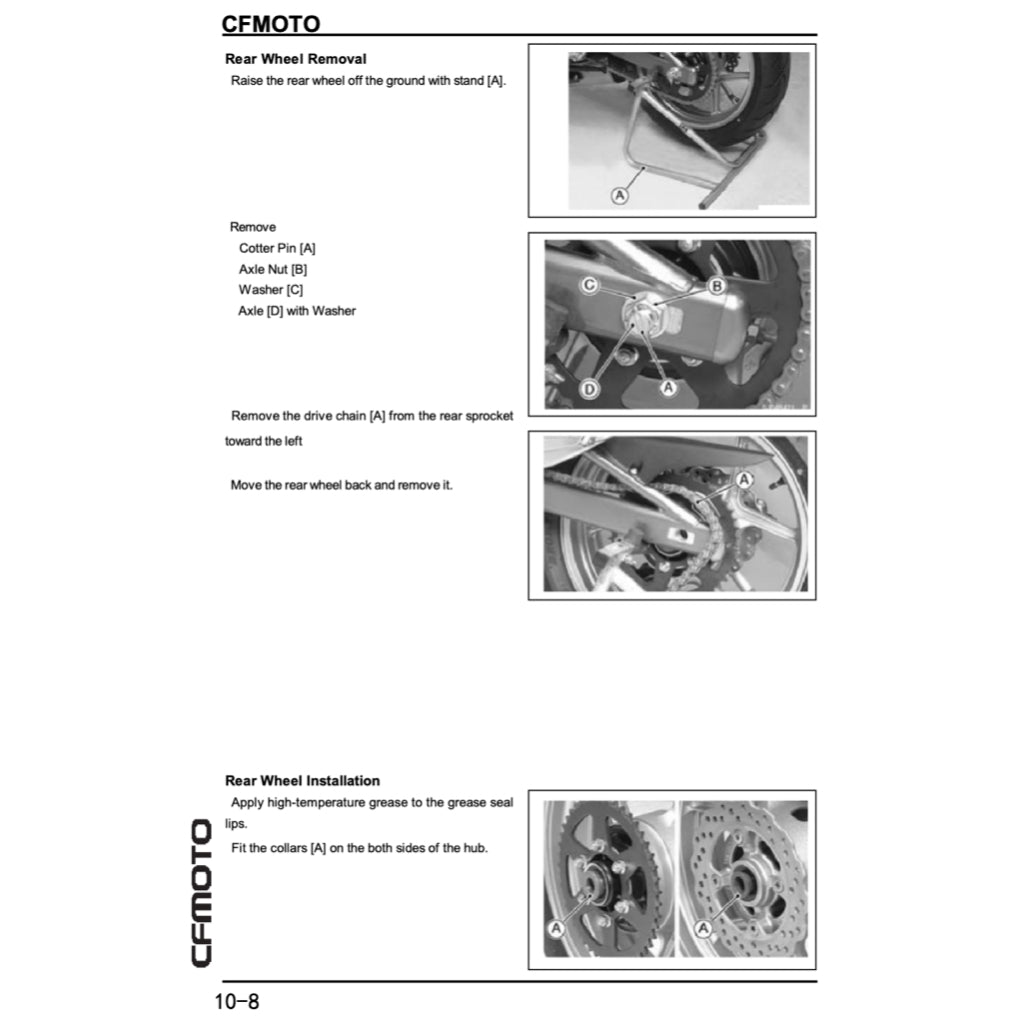 CFMoto 400NK CF400-A 2017-2022 Full Manual Set – Repair & Maintenance Manual and Spare Parts Catalog and User Handbook - page 7