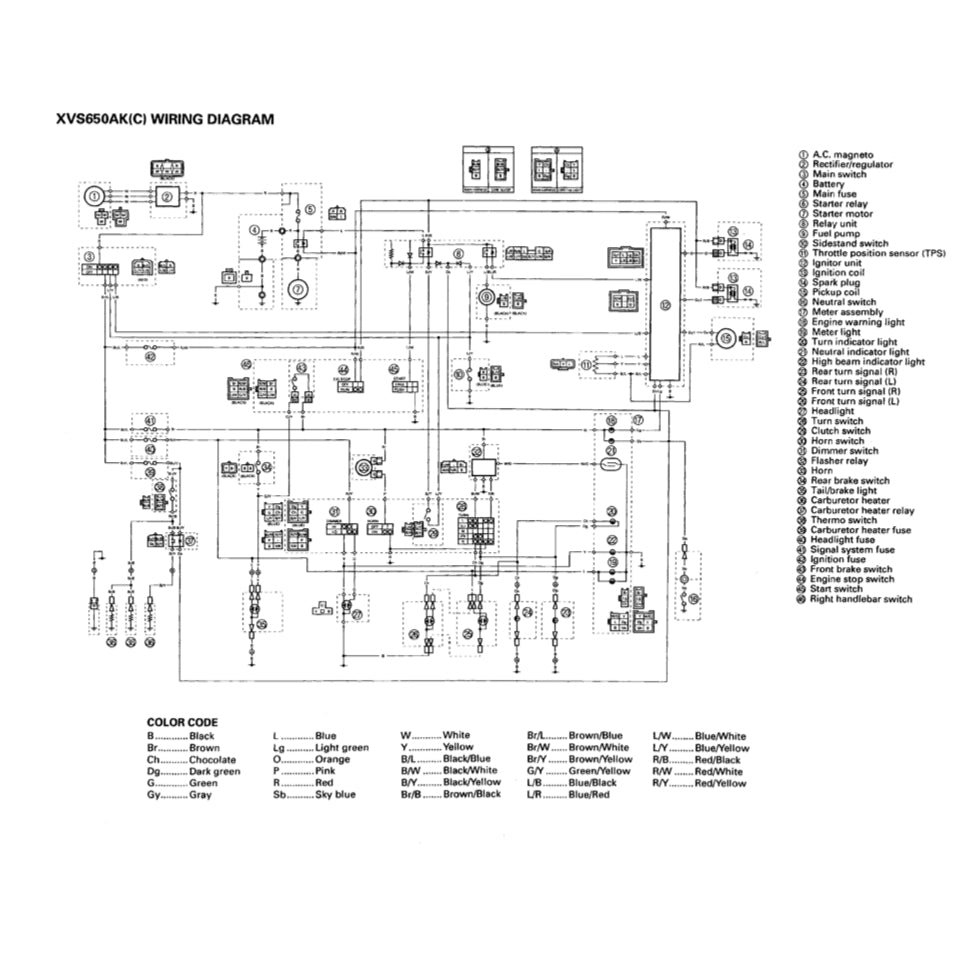 Yamaha XVS650 DRAG STAR 1998-2007 Full Manual Set – Repair & Maintenance Manual andSpare Parts Catalog andUser Handbook - page 9