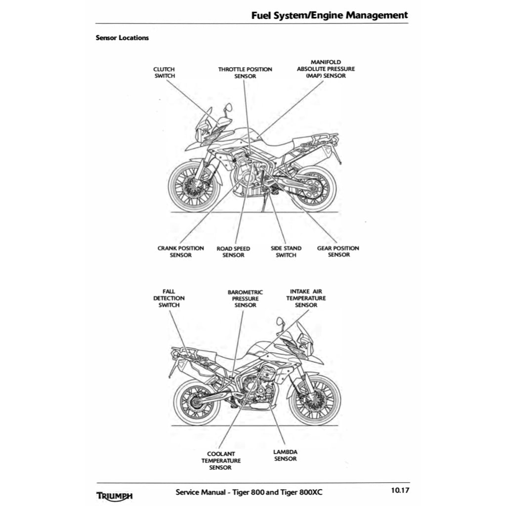 Triumph TIGER 800 XC 2011-2014 Full Manual Set – Repair & Maintenance Manual and User Handbook - page 3
