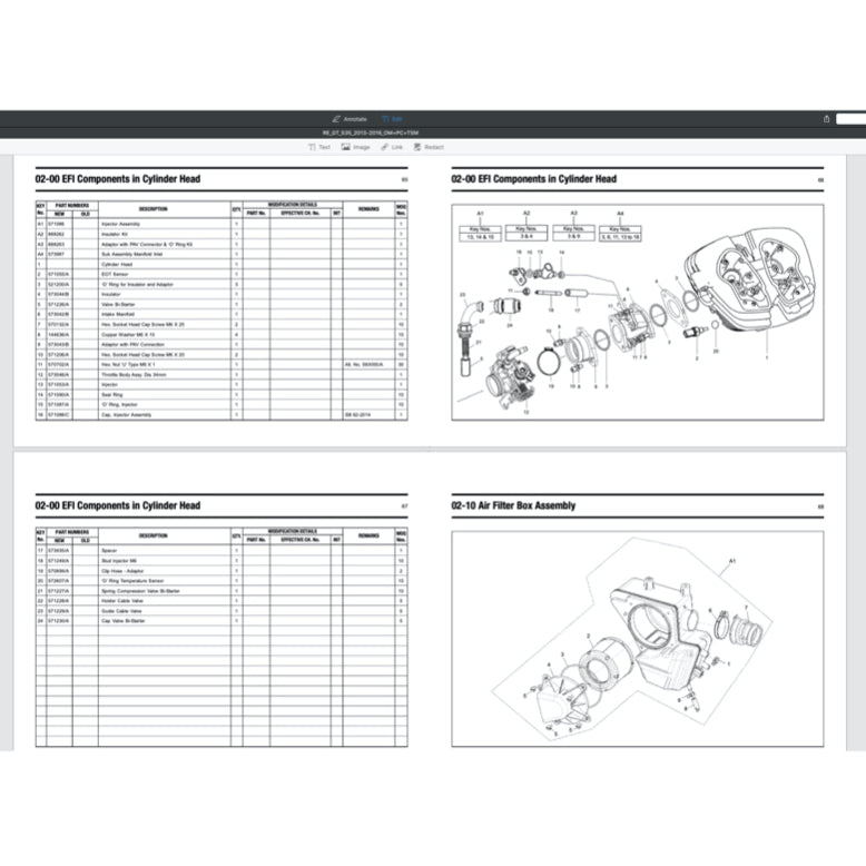 Royal Enfield CONTINENTAL GT 535 2013-2016 Full Manual Set – Repair & Maintenance Manual and Spare Parts Catalog and User Handbook - page 6