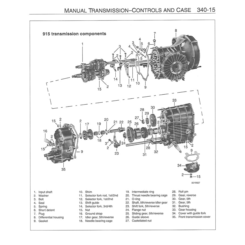 Porsche 911 CARRERA 1984-1989 Full Manual Set – Repair & Maintenance Manual and Spare Parts Catalog - page 7