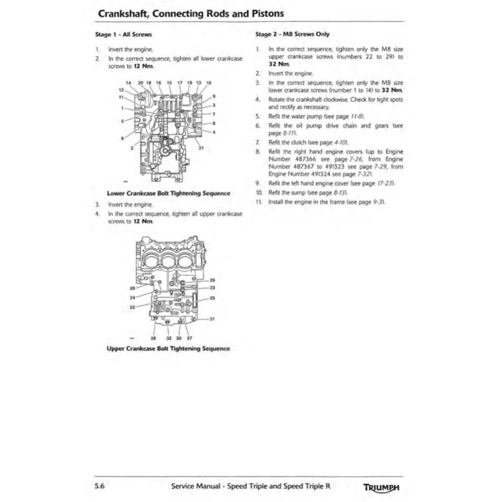 Triumph SPEED TRIPLE/ R 1050 2011-2016 Full Manual Set – Repair & Maintenance Manual and User Handbook - page 9