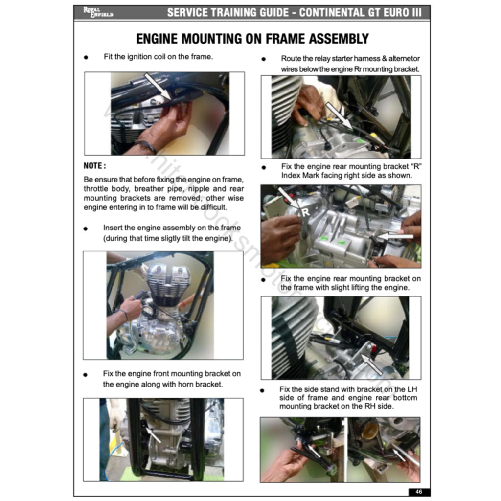 Royal Enfield CONTINENTAL GT 535 2013-2016 Full Manual Set – Repair & Maintenance Manual and Spare Parts Catalog and User Handbook - page 7