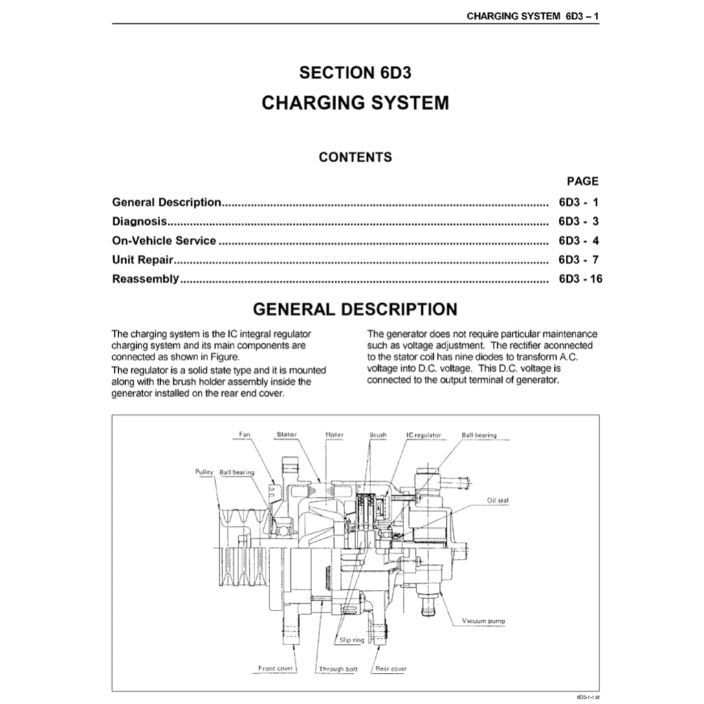 Isuzu Engine 4H Series 4HF1/G1/G1T/EI-T/EI-TC Full Manual Set – Repair & Maintenance Manual - page 6