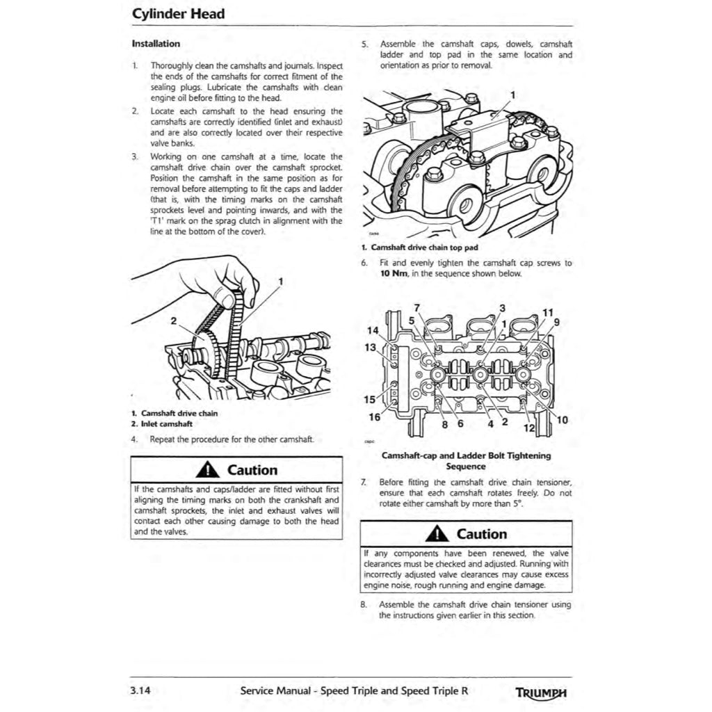 Triumph SPEED TRIPLE/ R 1050 2011-2016 Full Manual Set – Repair & Maintenance Manual and User Handbook - page 5