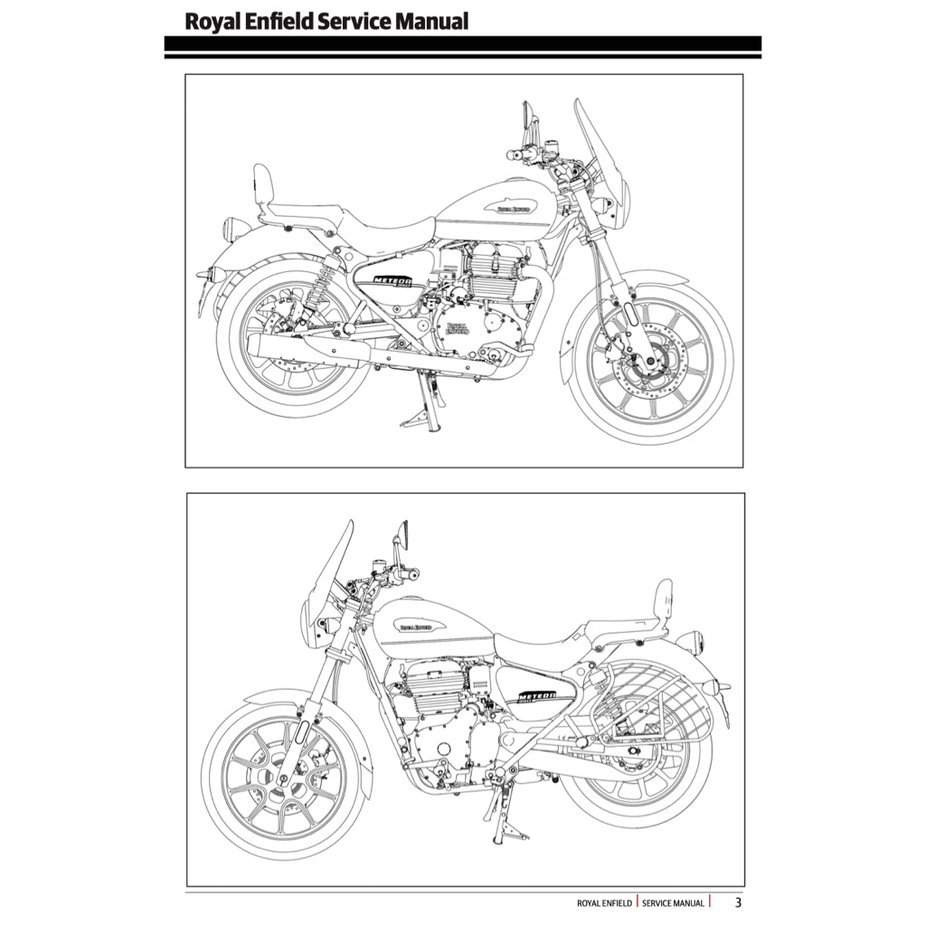 Royal Enfield METEOR 350 2021+ Full Manual Set – Repair & Maintenance Manual and User Handbook - page 4