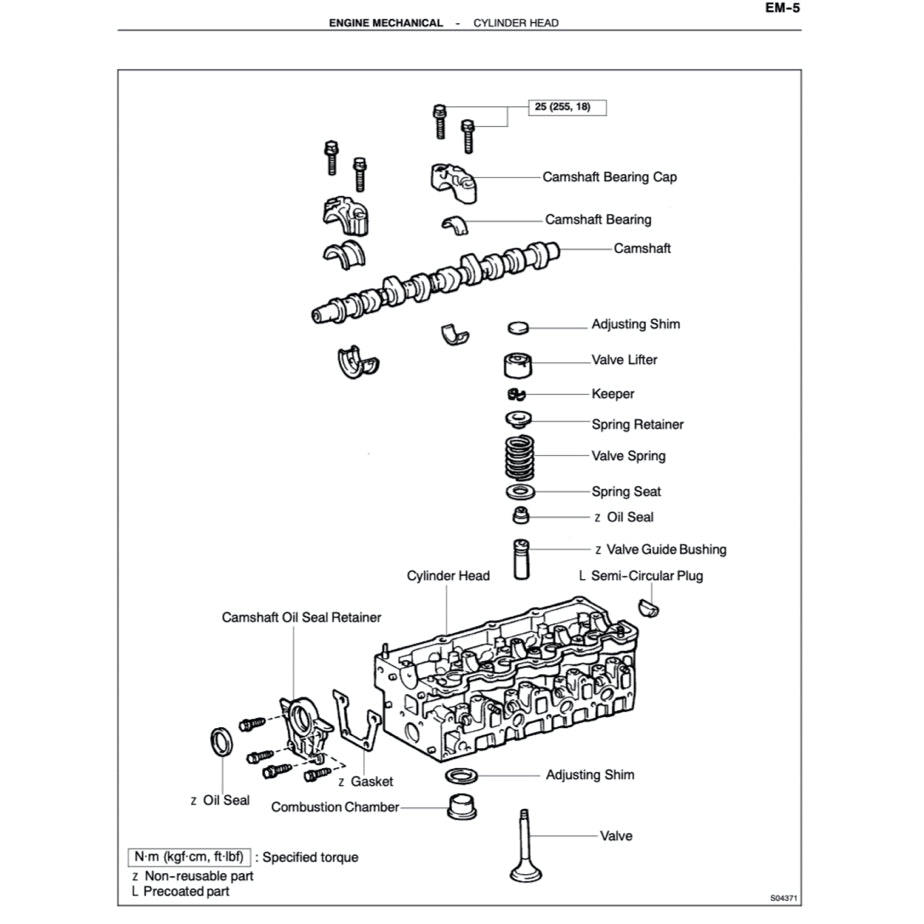 Toyota Engine 5L-E Service Repair Workshop Manual HILUX/LAND CRUISER/HIACE/FORTUNER - page 9