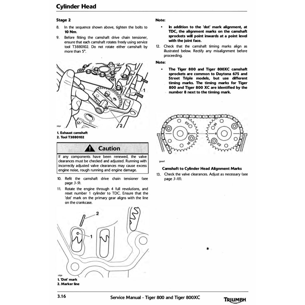 Triumph TIGER 800 XC 2011-2014 Full Manual Set – Repair & Maintenance Manual and User Handbook - page 6
