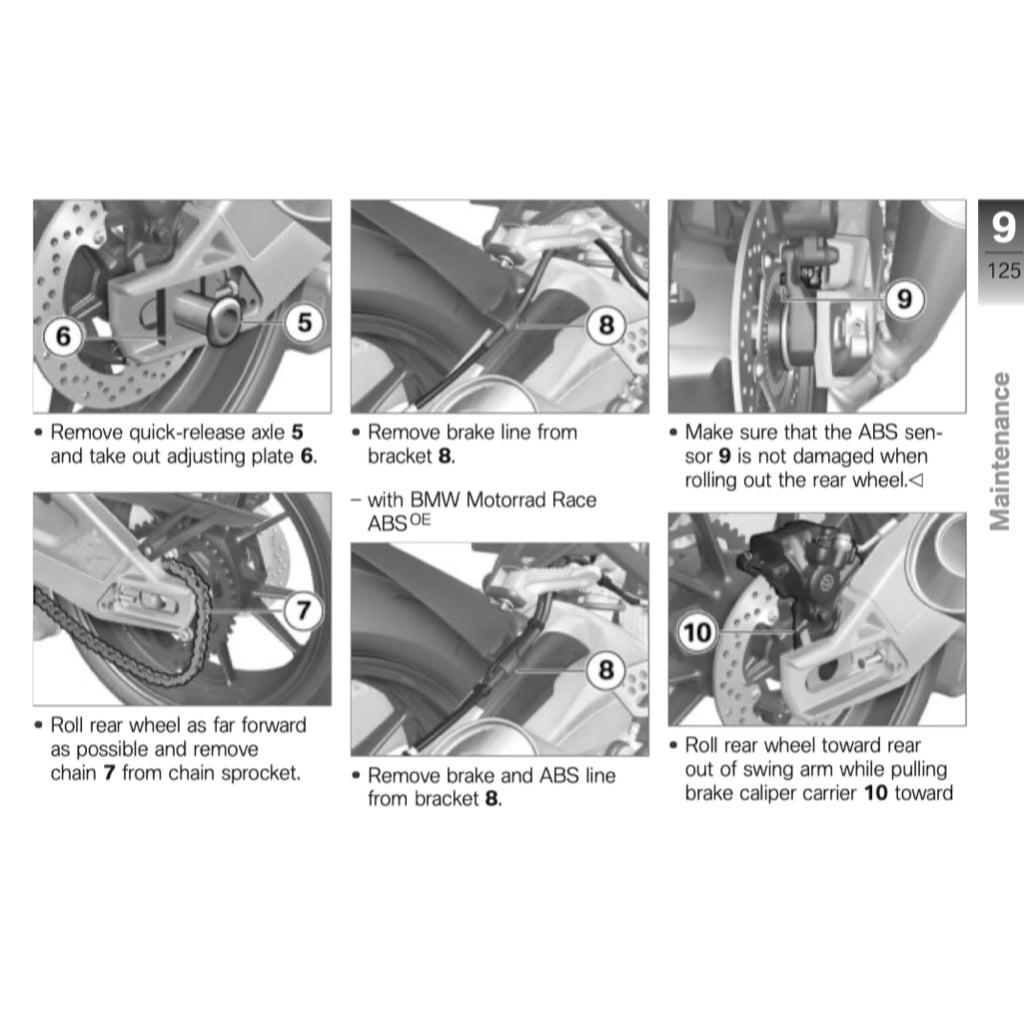 BMW S1000RR K46 MK3 2012-2014 Full Manual Set – Repair & Maintenance Manual and User Handbook - page 7