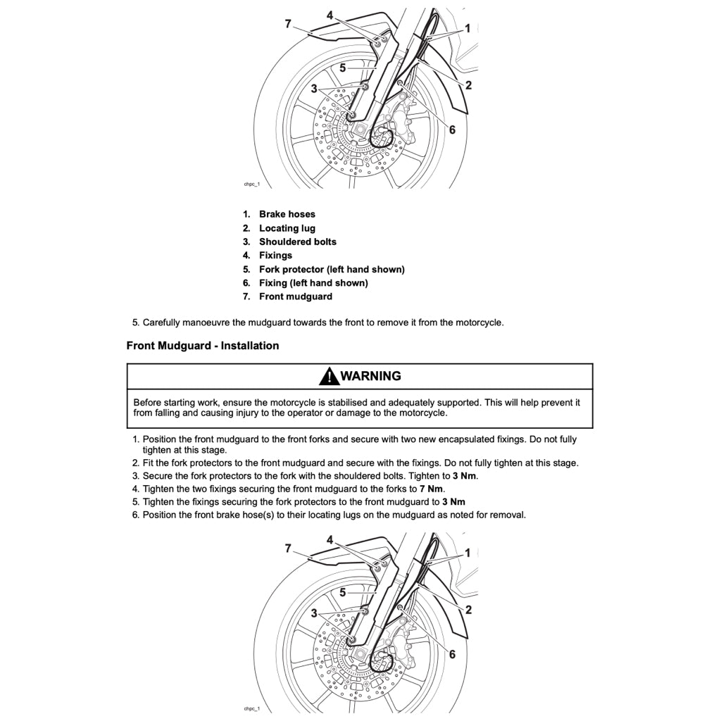 Triumph TIGER 1200 XCX 2016-2023 Full Manual Set – Repair & Maintenance Manual and User Handbook - page 8