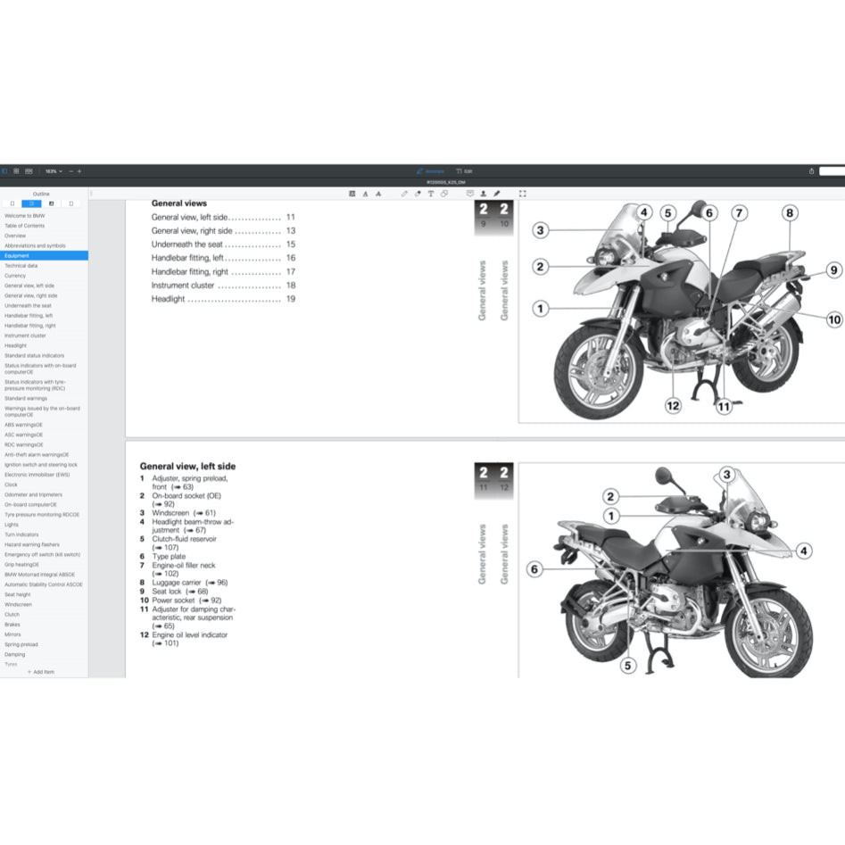 BMW R1200 GS / R1200GS K25 2005-2013 Full Manual Set – Repair & Maintenance Manual and Spare Parts Catalog and User Handbook - page 2