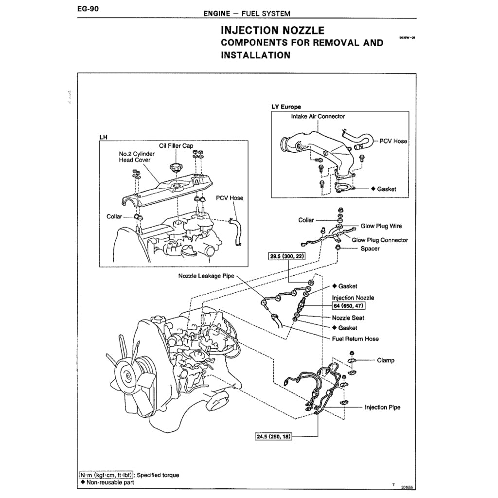 Toyota Engine 2L, 2L-T, 3L, 5L Service Repair Workshop Manual - page 2