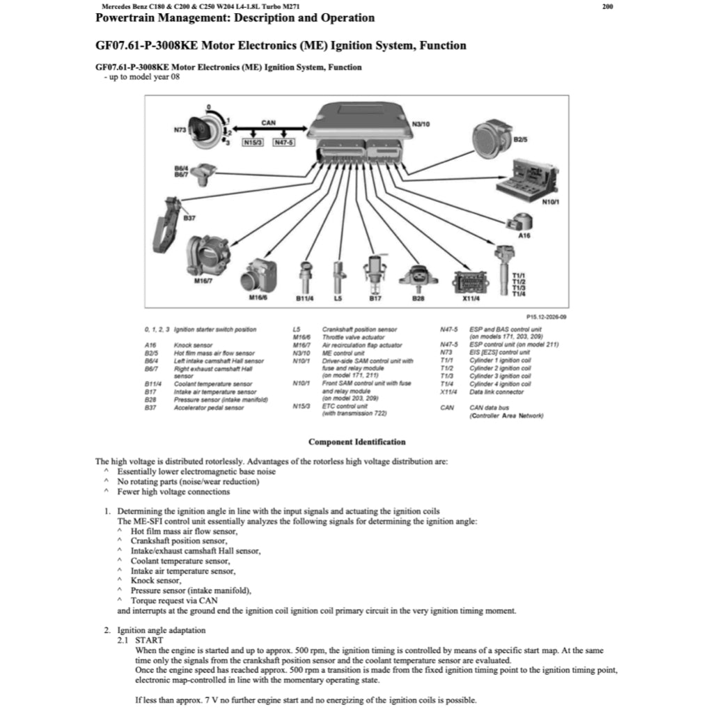 Mercedes-Benz C-CLASS W204 M271 Engine 2007-2015 Full Manual Set – Repair & Maintenance Manual - page 5