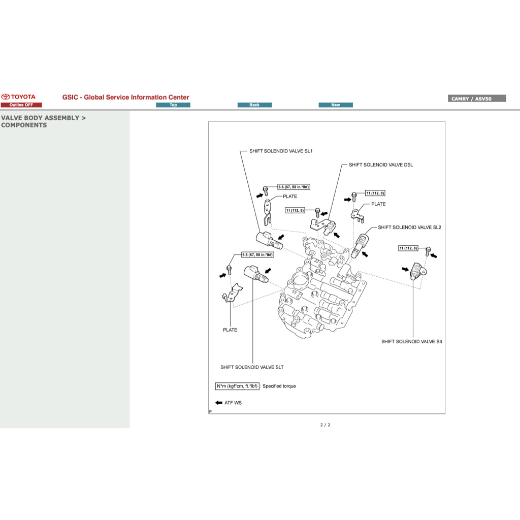Toyota CAMRY ACV ASV 50/51 2012-2017 Full Manual Set – Online Repair & Maintenance Manual - page 2
