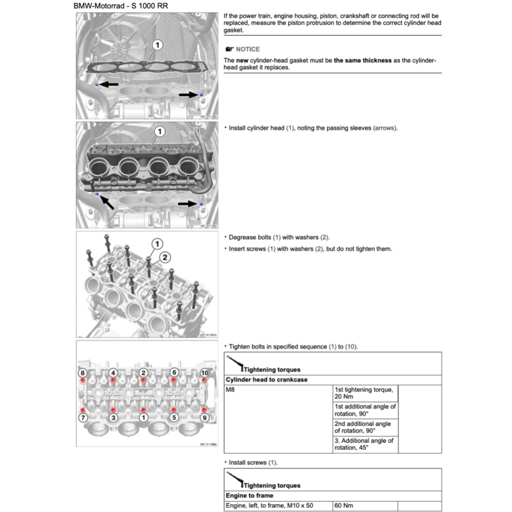BMW S1000RR K67 2019-2022 Full Manual Set – Repair & Maintenance Manual and User Handbook - page 3